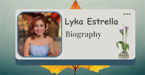 lyka estrella height|Lyka Estrella Biography: Rising Star's Height, Weight, Net Worth, .